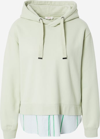 s.Oliver Sweatshirt in Groen: voorkant