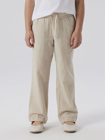 Regular Pantalon 'NKFFalinnen' NAME IT en beige : devant
