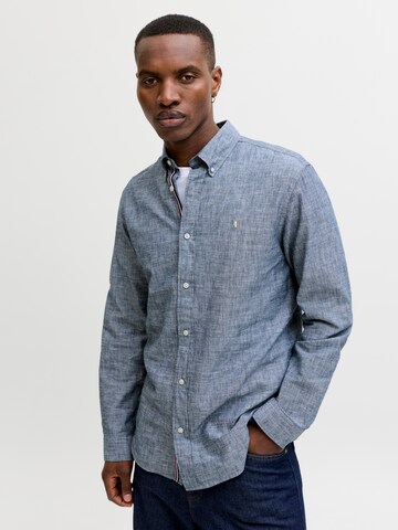 JACK & JONES Regular Fit Hemd in Blau: Vorderseite