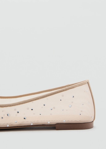 MANGO Ballerina 'Ram-A' in Beige