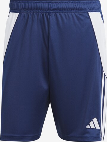 ADIDAS PERFORMANCE Regular Workout Pants 'Tiro 24' in Blue: front