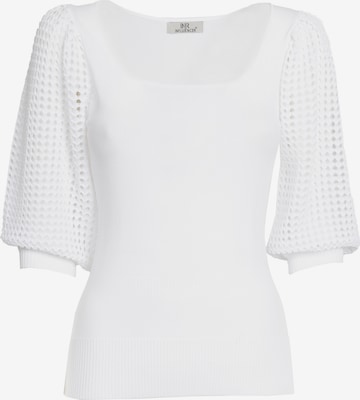 Influencer Sweater in White: front