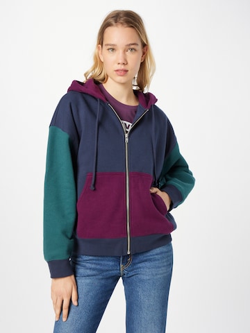 LEVI'S ® Sweat jacket 'Graphic Liam Hoodie' in Blue: front