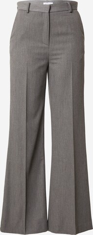 RECC Wide leg Pleated Pants in Grey: front