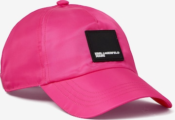 Casquette Karl Lagerfeld en rose : devant