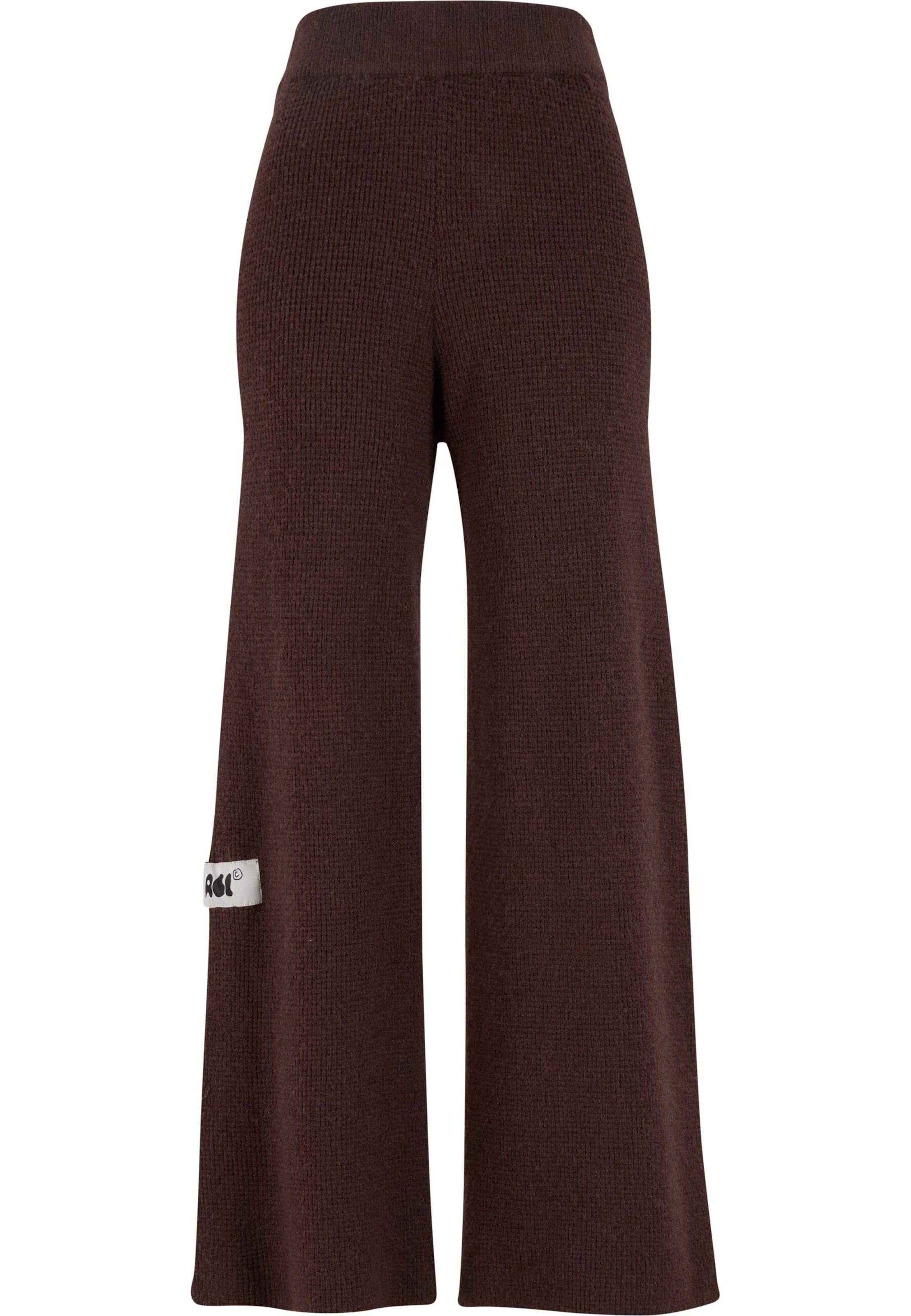 Another Cotton Lab Wide Leg Hose 'Another' in Braun: Vorderseite