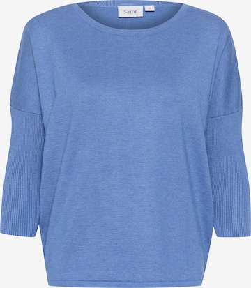 SAINT TROPEZ Sweater 'Mila' in Blue: front