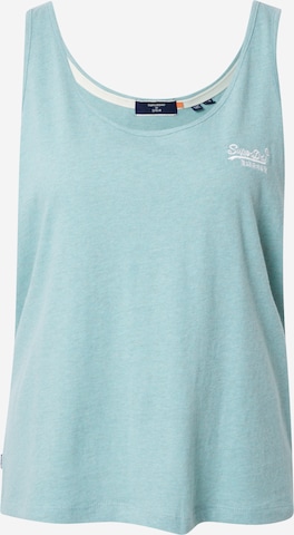 Superdry Top 'Classic' in Green: front