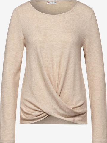 STREET ONE Shirt in Beige: predná strana