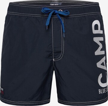 CAMP DAVID Board Shorts in Blue: front