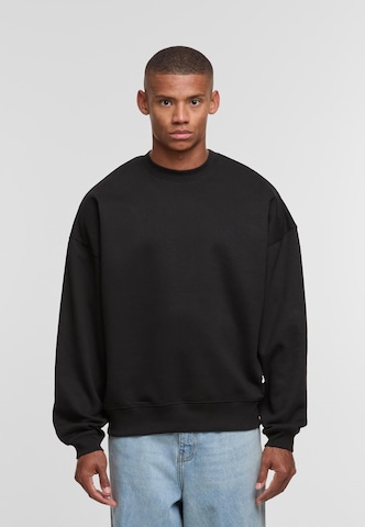 Sweat-shirt DEF en noir : devant