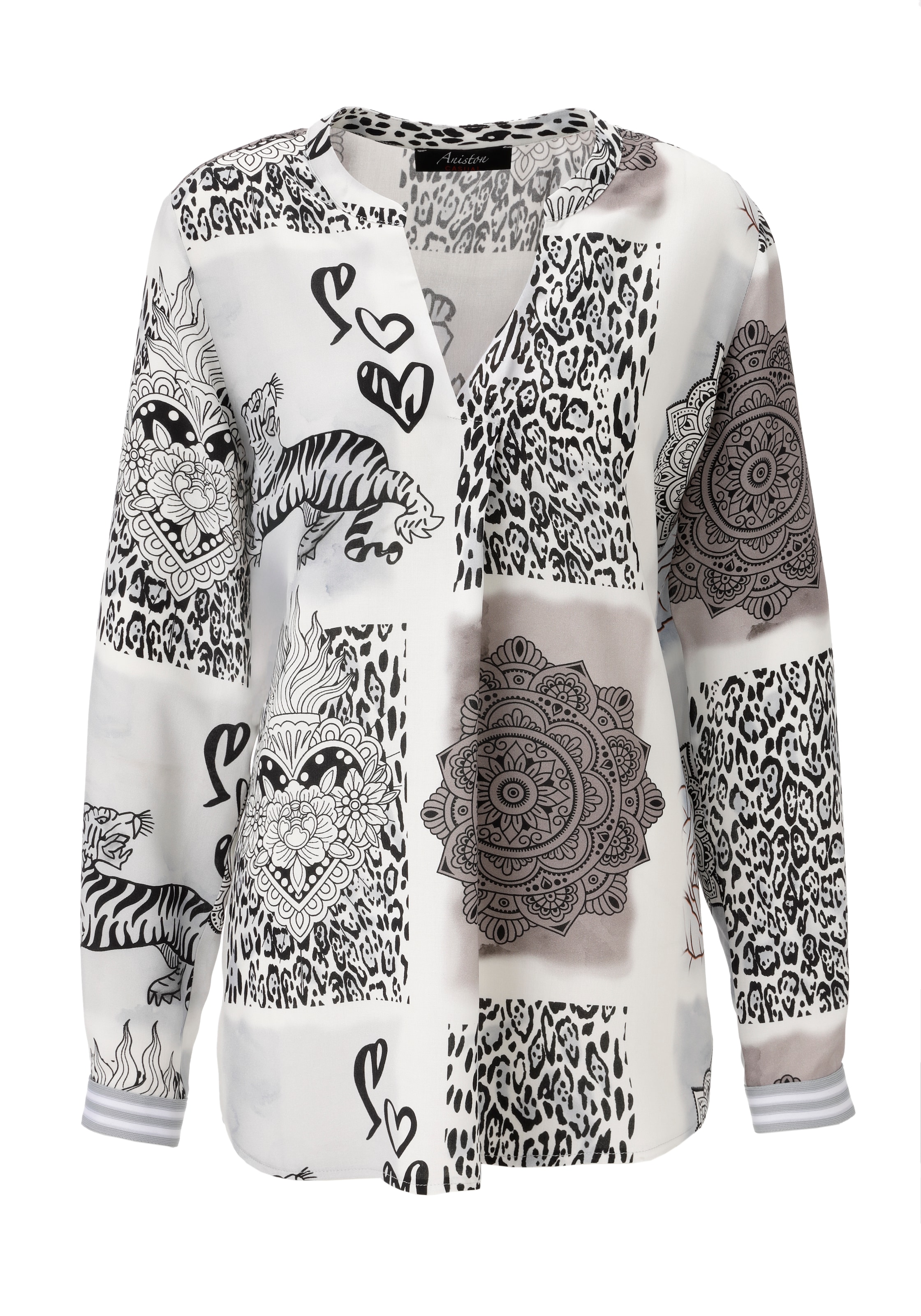 Aniston CASUAL Bluse in Weiß: Vorderseite