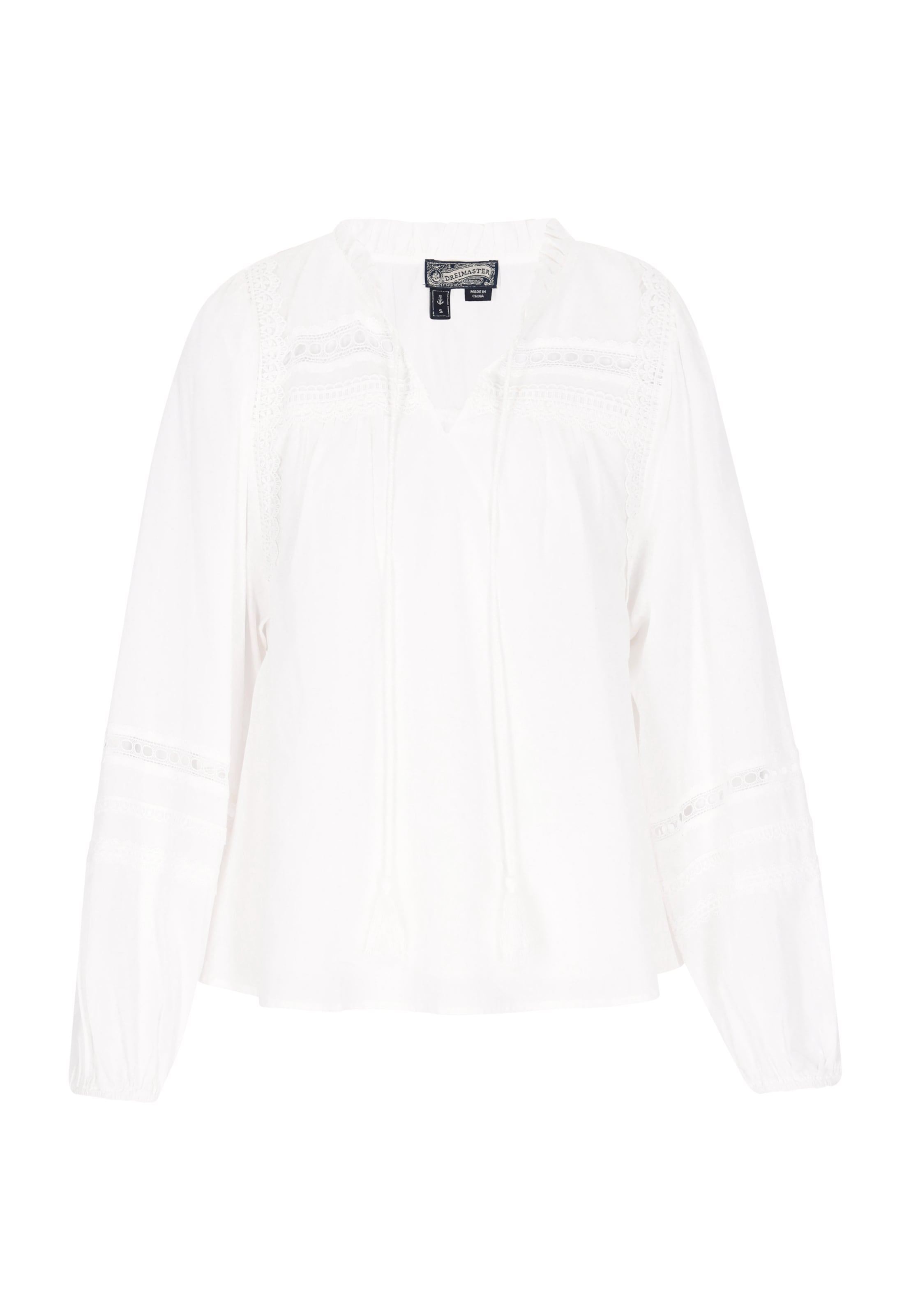 DreiMaster VintageBluza - bijela boja: prednji dio