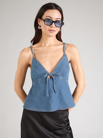 Abercrombie & Fitch Top 'BELLA' | modra barva: sprednja stran