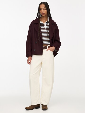 Pull&Bear Between-seasons coat in Red