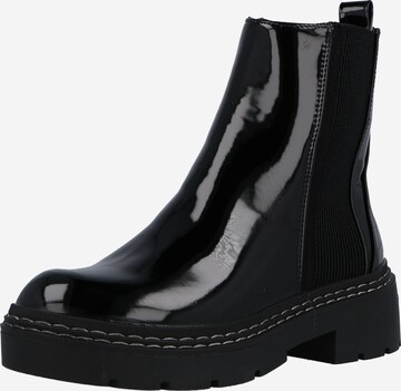 Chelsea Boots River Island en noir : devant