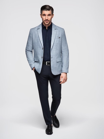 Coupe regular Veste de costume Ombre en bleu