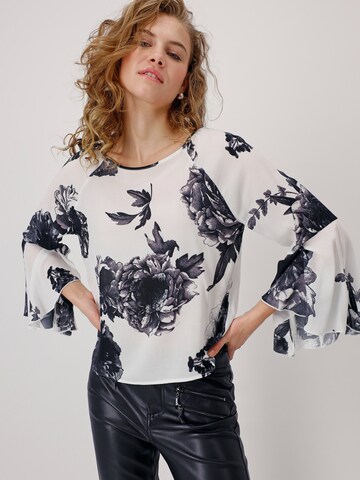 monari Bluse i blå: forside
