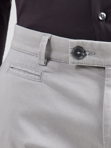 bugatti Slimfit Lærredsbukser i grå