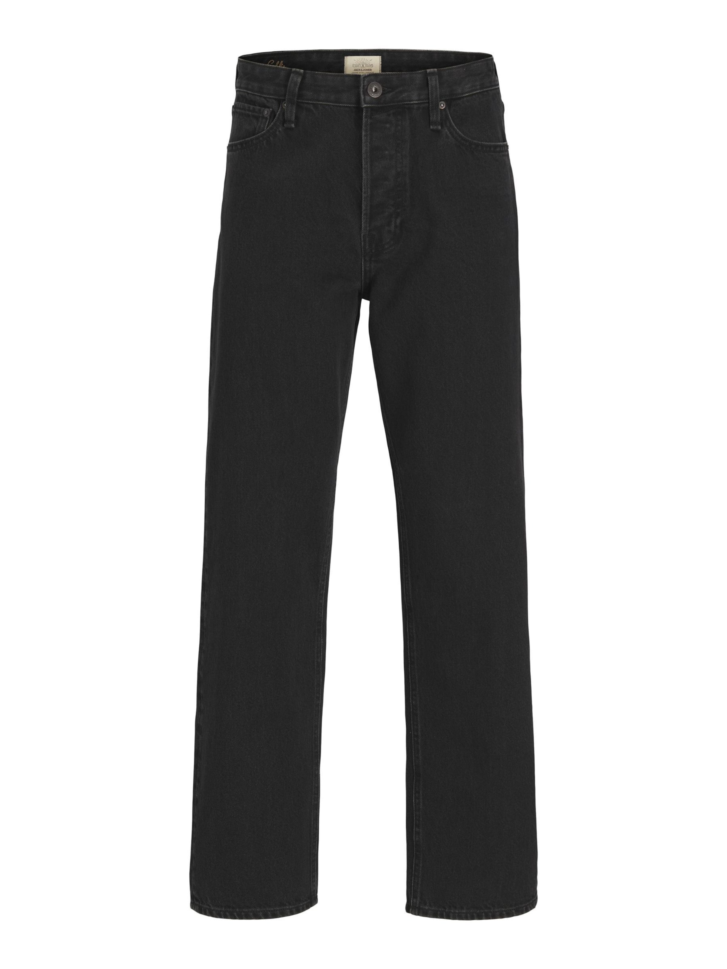 Regular Jean 'EDDIE COOPER' JACK & JONES en noir : devant