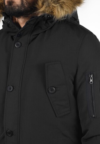 INDICODE JEANS Winterparka 'Ruffy' in Zwart