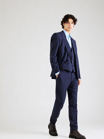 BOSS Slim fit Button Up Shirt 'H-Hank' in Blue
