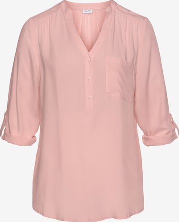 LASCANA Blouse in Roze: voorkant