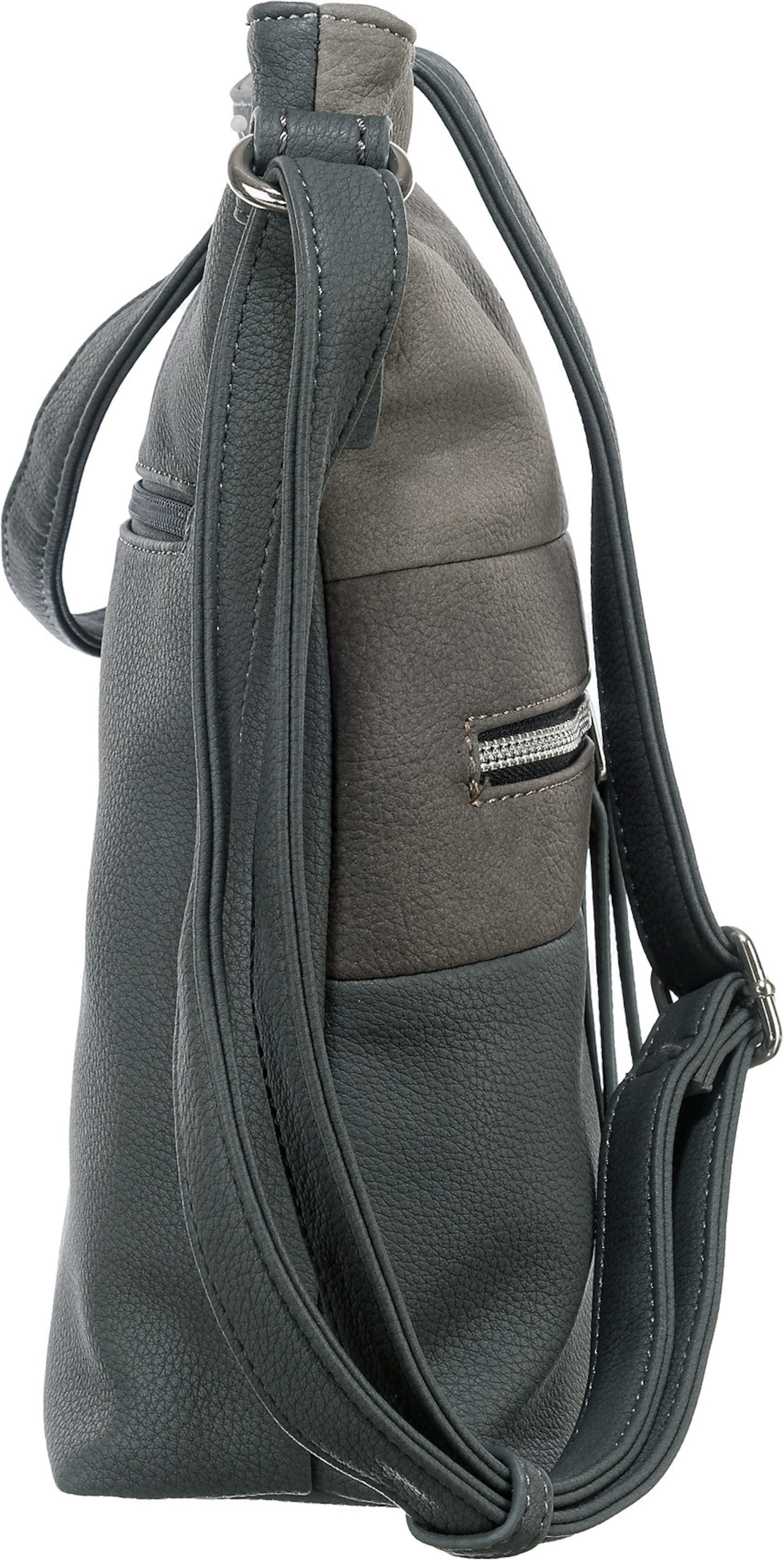 TOM TAILOR Crossbody Bag 'Ellen' in Grey