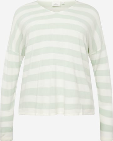 Pull-over 'AMALIA' ONLY Carmakoma en vert : devant