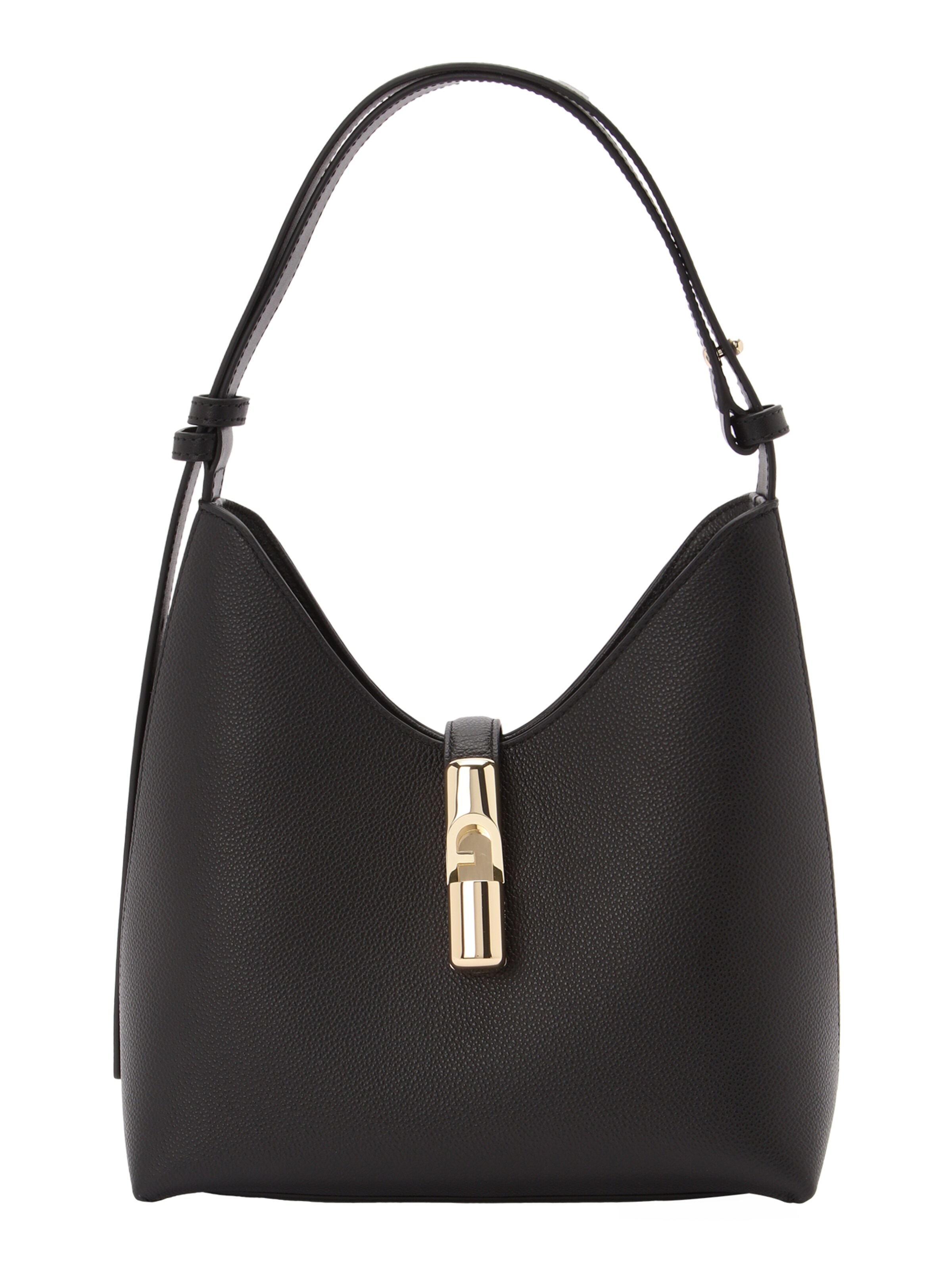 juoda FURLA Rankinė ant peties 'Goccia': priekis