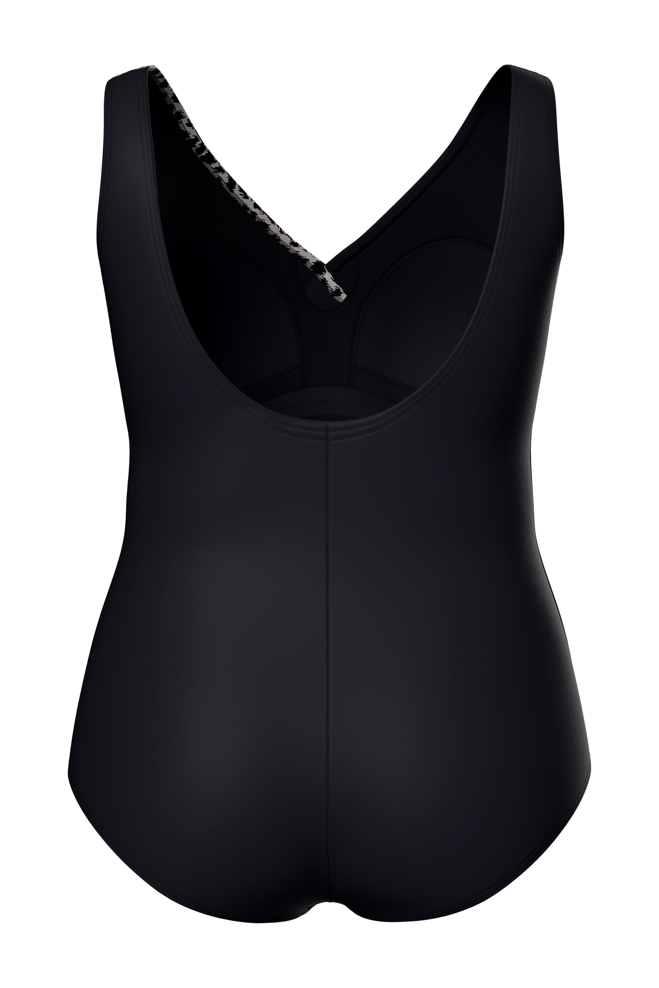 Ulla Popken Bustier Badpak in Zwart