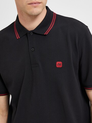 SELECTED HOMME Poloshirt 'Dante' in Schwarz