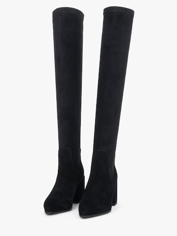 Estro Overknees '6004-81'‌‌‌‌‌‌‌‌‌ in Schwarz