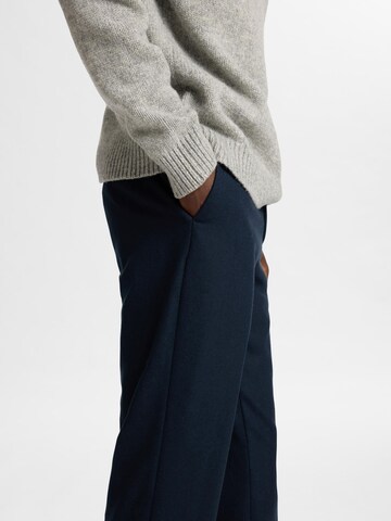 SELECTED Regular Trousers with creases in Blue