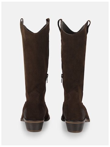 Felmini Wide Fit Cowboylaarzen 'Gerbera' in Bruin
