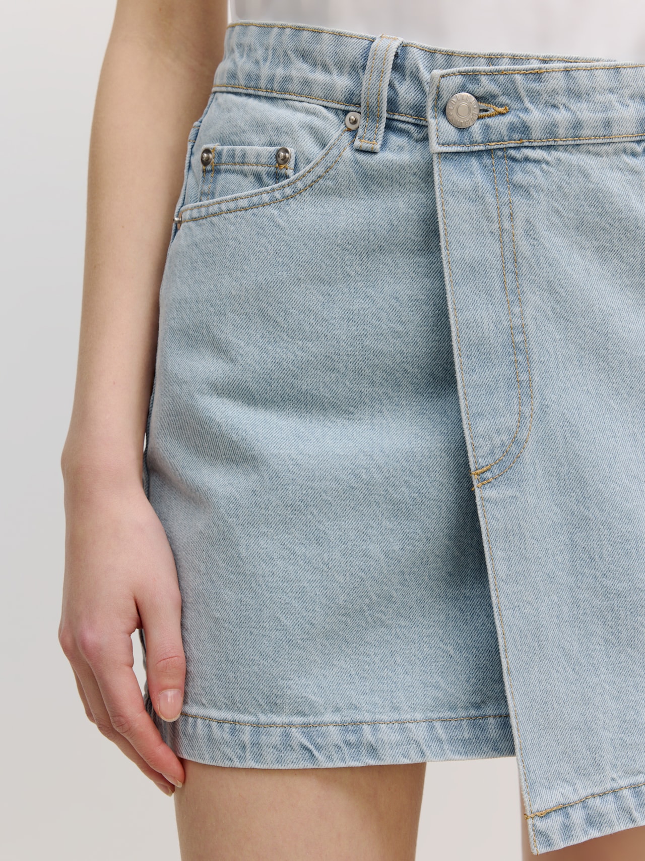 EDITED Falda 'Andi' azul denim