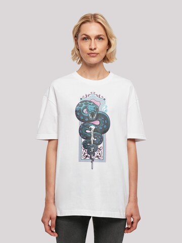 F4NT4STIC T-Shirt 'Harry Potter Neon Nagini' in Weiß: predná strana