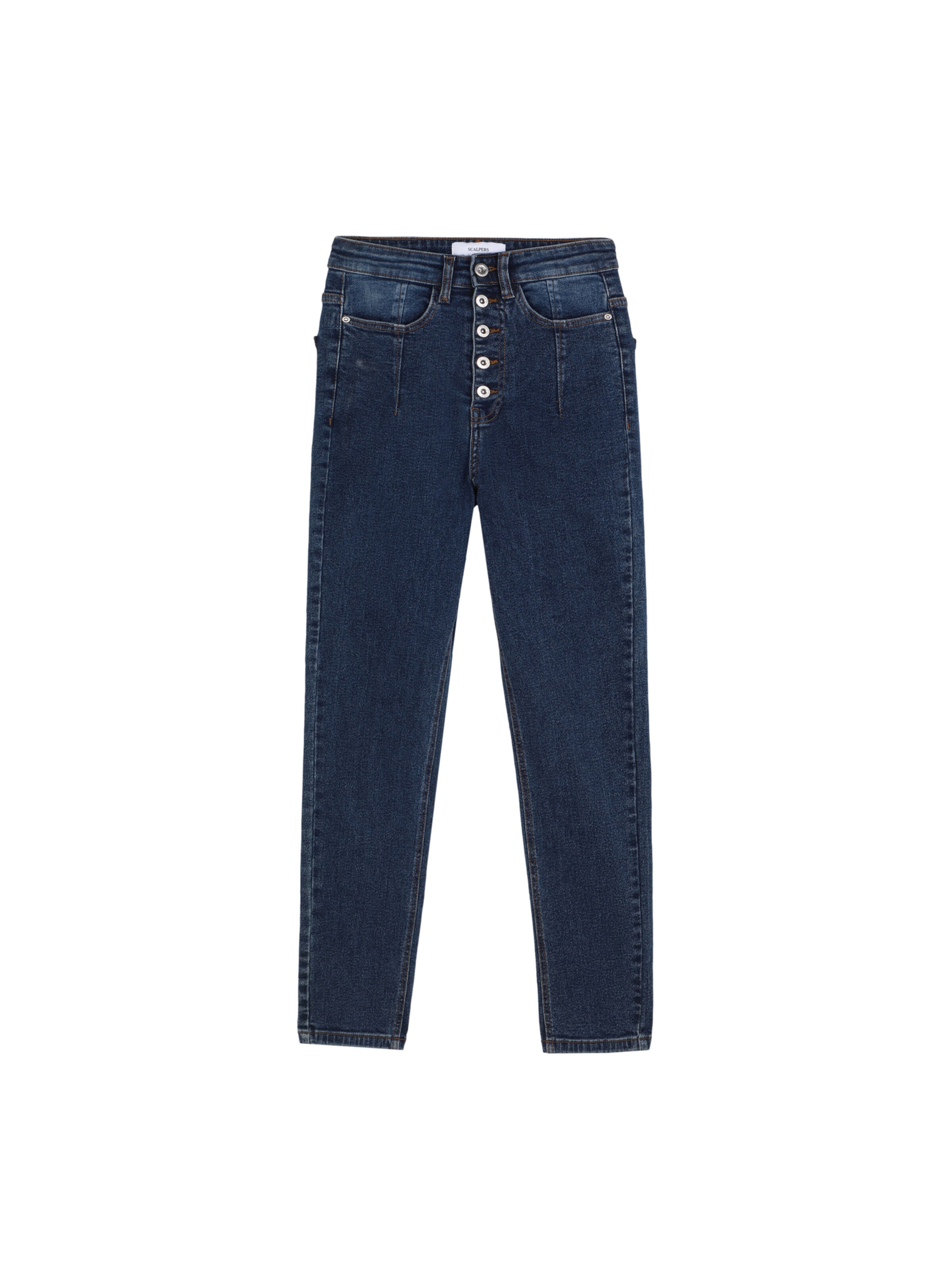 Jean Scalpers en bleu : devant