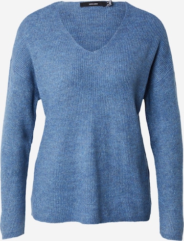 VERO MODA Trui 'LEFILE' in Blauw: voorkant