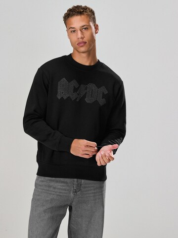 Next Sweatshirt 'ACDC' in Black: front
