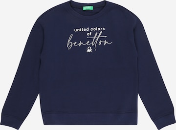 UNITED COLORS OF BENETTON Sweatshirt in Blau: predná strana