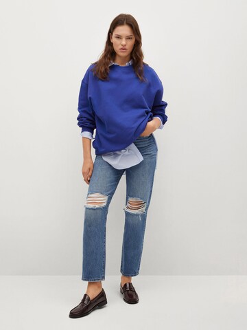 MANGO Sweatshirt 'POLKA' in Blau