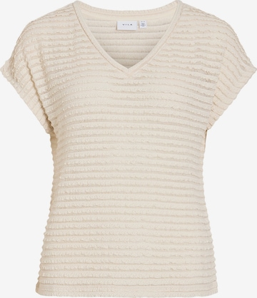 VILA Pullover 'VILogan' in Beige: Vorderseite