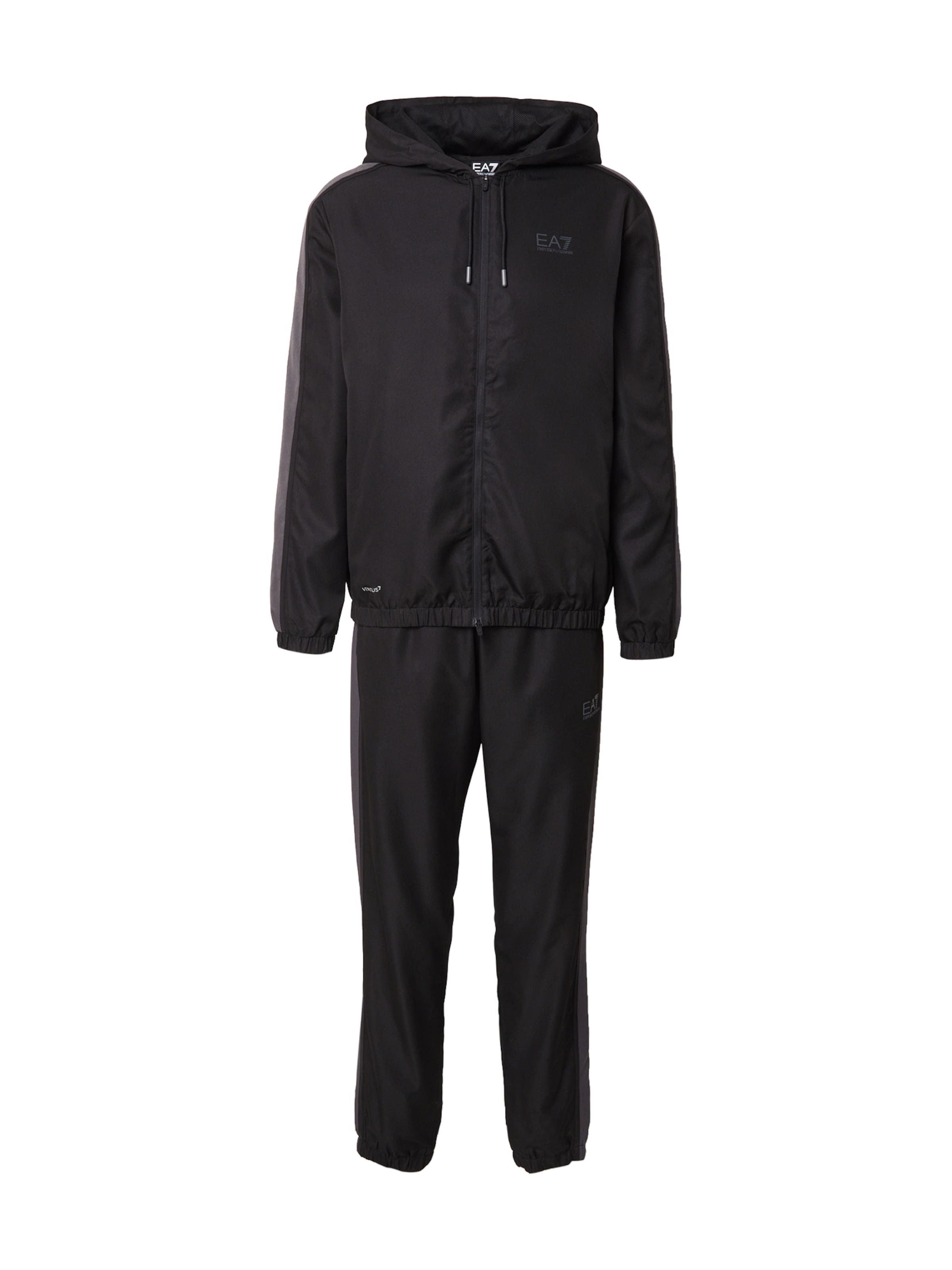 EA7 Emporio Armani Treenipuku värissä musta: etupuoli