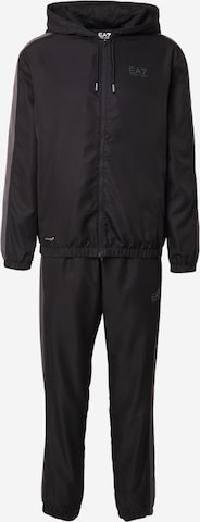 EA7 Emporio Armani - Fato de treino em preto: frente