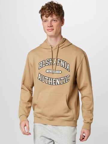 BLS HAFNIA Sweatshirt 'Ringside' in Beige: predná strana