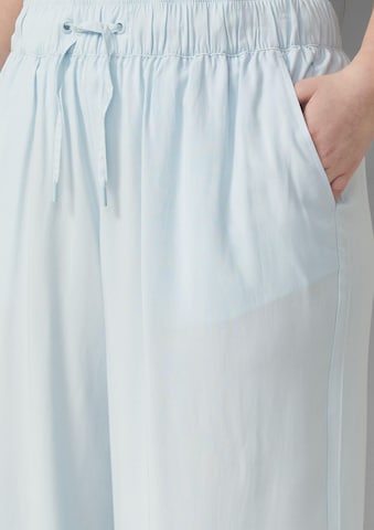 Wide Leg Pantalon QS en bleu