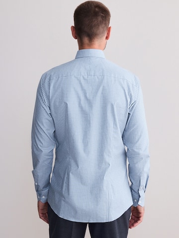 Next Slim fit Button Up Shirt in Blue
