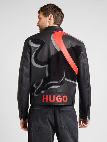 HUGO Prechodná bunda 'Laux' - Čierna
