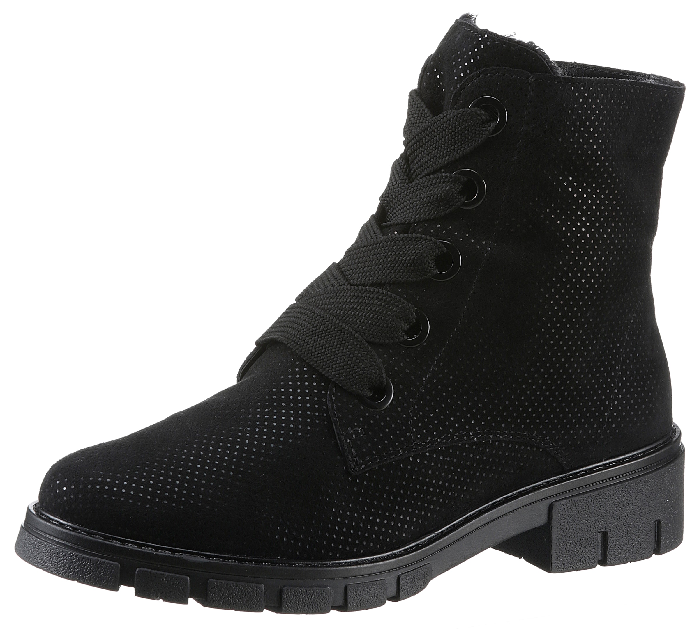Bottines à lacets ARA en noir : devant